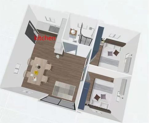 20피트 철강 구조물 접는 생활 전공 모듈식 주택