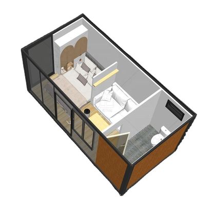 프리팩 하우스 스틸 샌드위치 패널 평면 패크 하우스 2022 사용자 지정 건설