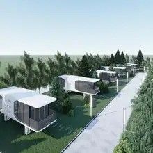 트로피컬 디자인 스타일 고급 현대적인 야외 휴대용 모바일 글램핑 공간