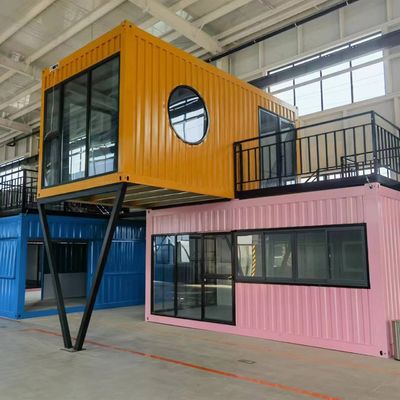 20ft / 40ft 가벼운 강철 프레임 전조 건물용 모듈 컨테이너 하우스