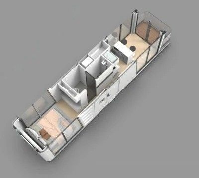 가접 된 철 프레임 구조와 함께 Prefab 우주 캡슐 빌라 하우스