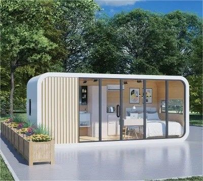 맞춤형 현대 디자인 모바일 철강 구조 건물 애플 캐빈 휴대용 집