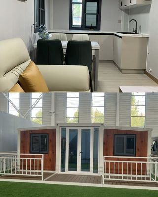 가족 집 고급 확장 가능한 사전 제조 컨테이너 집 이동성 및 접이성 디자인