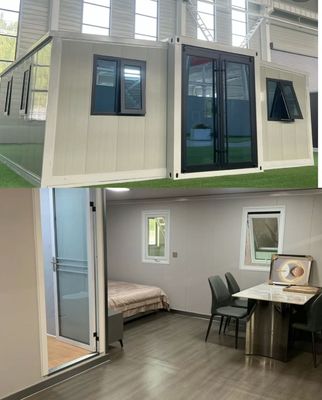 가족 집 고급 확장 가능한 사전 제조 컨테이너 집 이동성 및 접이성 디자인