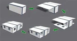 현대 디자인 Prefab 컨테이너 집 주방 침실 부엌 사무실 차고 판매