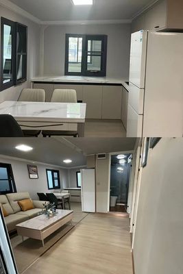 현대 디자인 Prefab 컨테이너 집 주방 침실 부엌 사무실 차고 판매