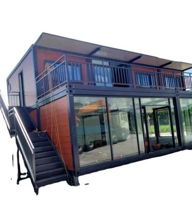 스틸 럭셔리 컨테이너 하우스 20ft 40ft Prefab 모듈 주택 확장
