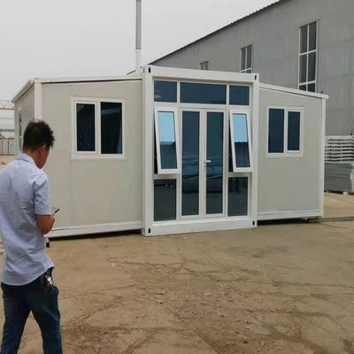 진열 된 가벼운 강철 프레임 20ft 확장 가능한 모듈형 주택 PVC 슬라이딩 창문