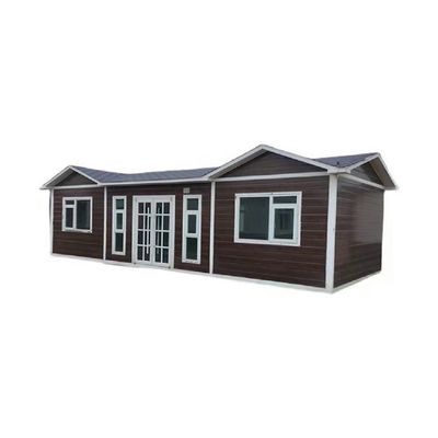 18mm MgO 보드 바닥 PVC 슬라이딩 창과 함께 휠 트레일러에 접히는 작은 집