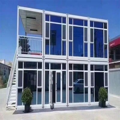 모듈형 다기능 40FT 평면 포장 운송 컨테이너 오피스 용 빌라 하우스