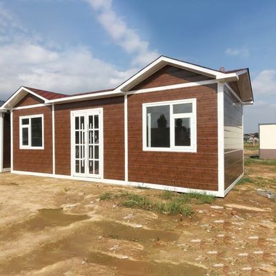 강철 문 모빌 하우스 모듈형 주택 유리 커튼 벽과 함께 사전 제조 컨테이너