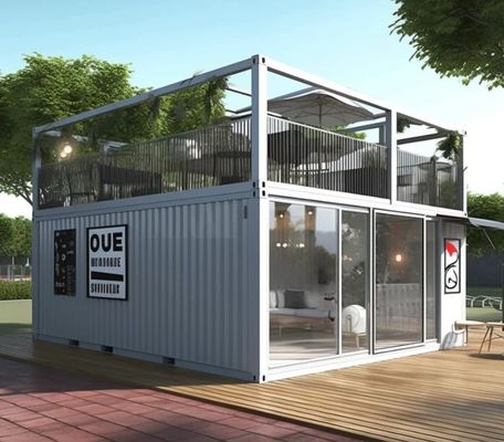 20ft/40ft 밸런াইজ 된 강철 프레임 가벼운 강철 분리 가능한 컨테이너 전조 주택