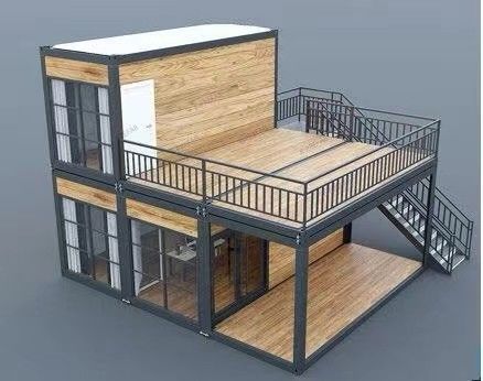 편안한 생활 공간 20ft 40ft 철 프레임 컨테이너 하우스 분리 가능한 디자인