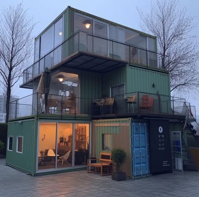 20ft/40ft 밸런াইজ 된 강철 프레임 가벼운 강철 분리 가능한 컨테이너 전조 주택