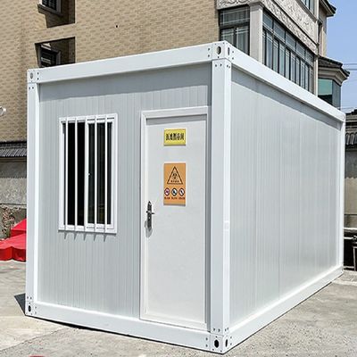 부스 스틸 창고 컨테이너 휴대용 디자인에서 PVC 슬라이딩 창과 함께 작은 집
