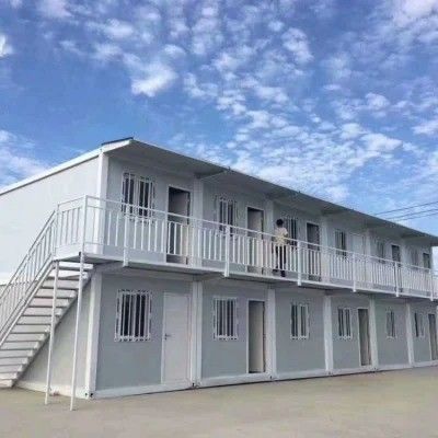 현대 디자인 강철 구조 컨테이너 하우스 맞춤형 색상 생활 하우스 Prefab