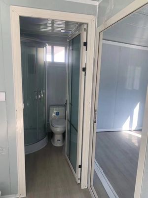 전용 욕실과 함께 확장 가능한 컨테이너 하우스 20ft 또는 40ft 가열 철 프레임