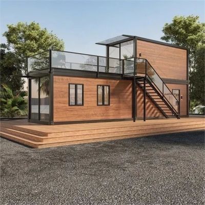 현대 디자인 강철 구조 컨테이너 하우스 맞춤형 색상 생활 하우스 Prefab