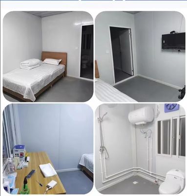 이동식 생활 컨테이너 하우스 빠른 접기 플래트 팩 20ft 40ft 사전 제조