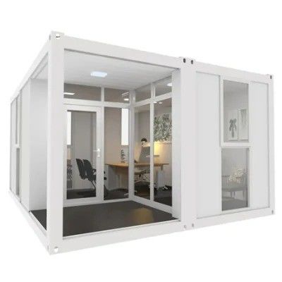 20ft 또는 40ft 이동 생활 컨테이너 하우스 사용자 정의 진열 철강 구조