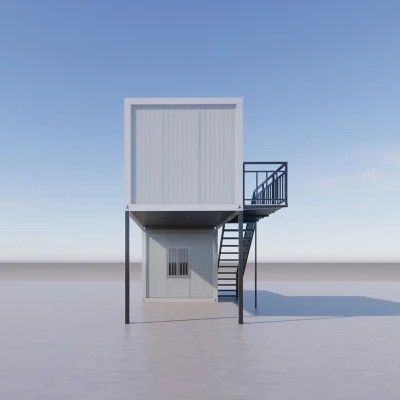 현대 철강 문 맞춤형 Prefab 집 맞춤형 집