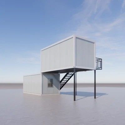 현대 철강 문 맞춤형 Prefab 집 맞춤형 집
